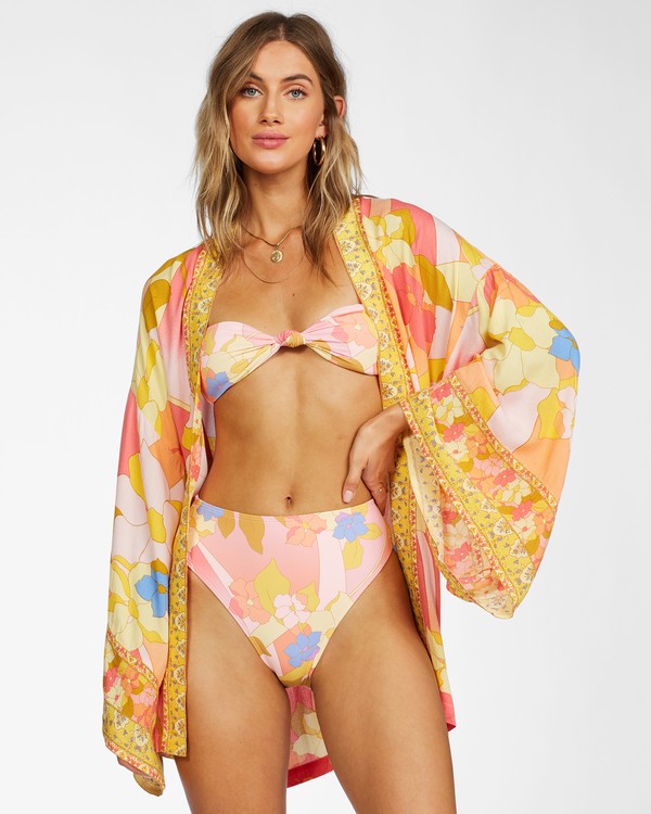 1 Loveland - Bedekkende Strandkimono voor Dames Brown X3OS01BIS1 Billabong