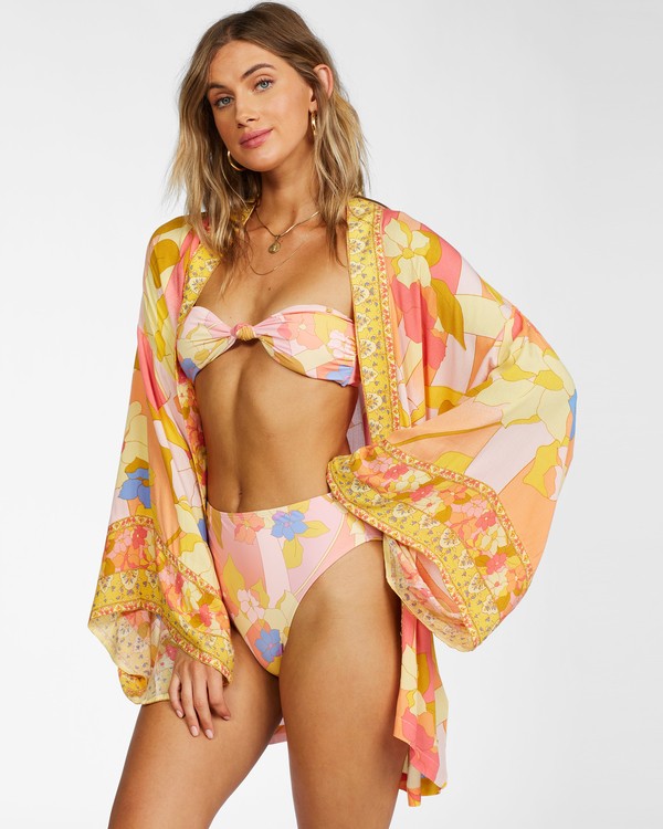 2 Loveland - Bedekkende Strandkimono voor Dames Brown X3OS01BIS1 Billabong