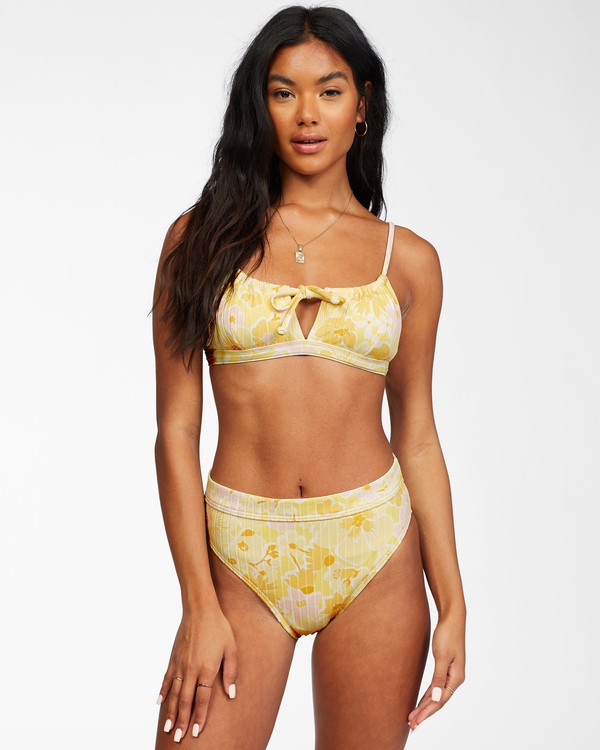 1 Make You Mine Coco Bralette - Recycled Bikini Top for Women Yellow X3ST14BIS1 Billabong