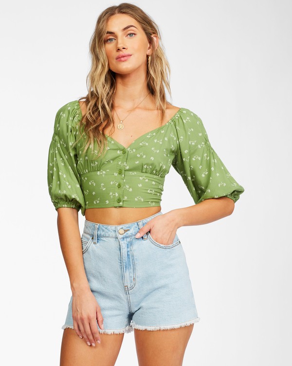 0 Pretty Puff - Crop Top for Women  X3TP04BIS1 Billabong