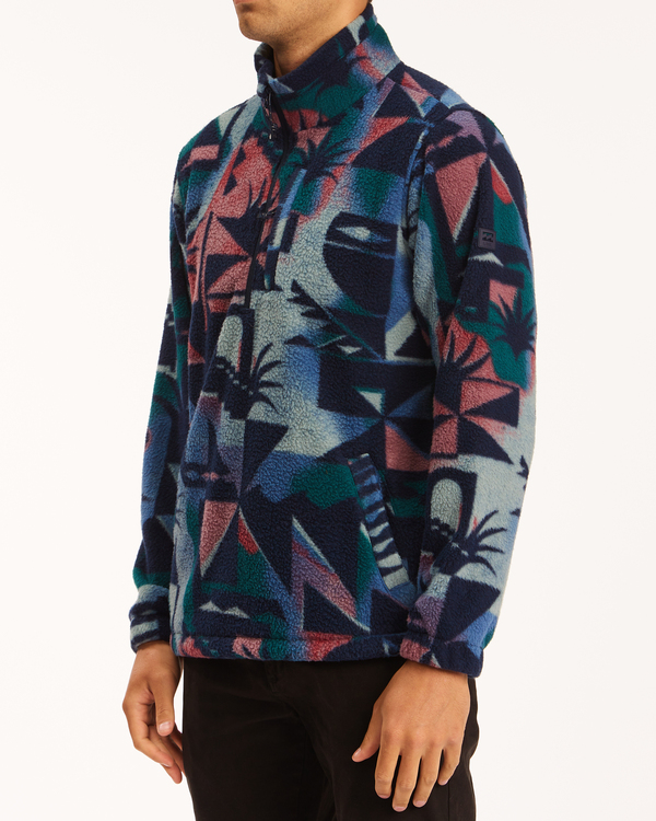 3 Boundary - Furnace-Fleece mit Halbreißverschluss für Männer Blau Z1FL52BIF1 Billabong