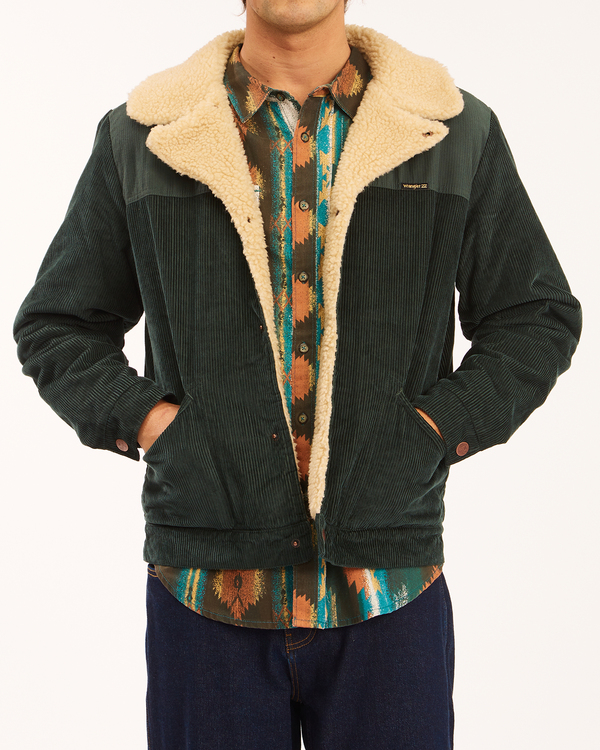 2 Wrangler Range - Corduroy Jacket for Men Green Z1JK48BIF1 Billabong