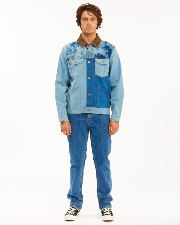 2 Wrangler Team Ranch Mixup - Denim Jacket for Men Blue Z1JK52BIF1 Billabong