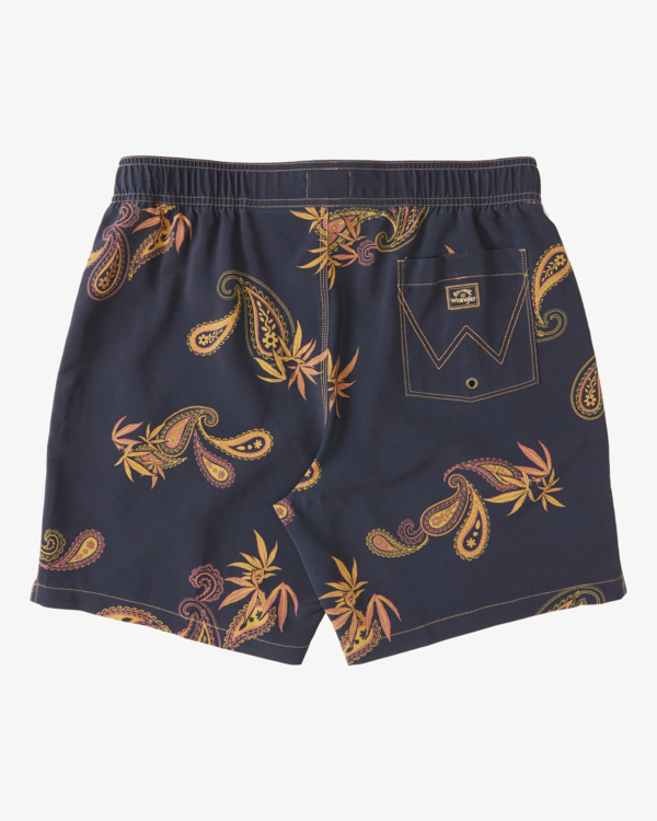 2 Wrangler Hazy Paisley Layback 17" - Boardshort para Hombre Azul Z1LB03BIF1 Billabong