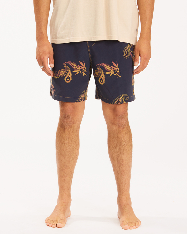 5 Wrangler Hazy Paisley Layback 17" - Boardshort para Hombre Azul Z1LB03BIF1 Billabong