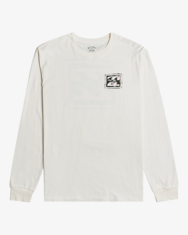 3 Crayon Wave - Long Sleeve T-Shirt for Men White Z1LS13BIF1 Billabong