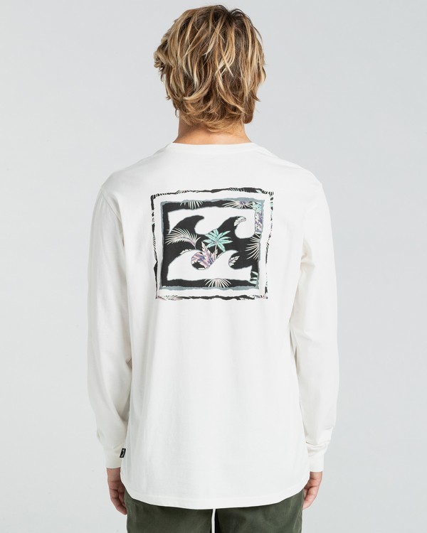 2 Crayon Wave - Long Sleeve T-Shirt for Men White Z1LS13BIF1 Billabong
