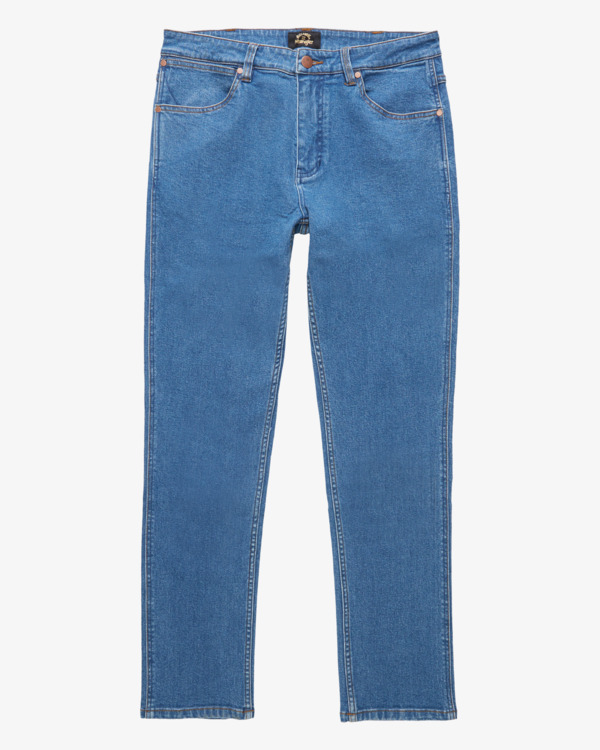 7 Wrangler 73 Hemp - Pantalones Vaqueros Rectos para Hombre Azul Z1PN11BIF1 Billabong