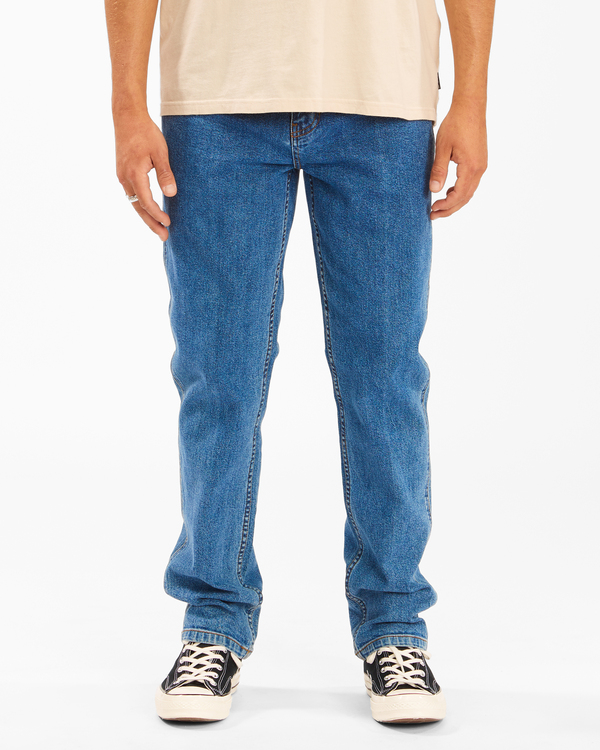 0 Wrangler 73 Hemp - Pantalones Vaqueros Rectos para Hombre Azul Z1PN11BIF1 Billabong