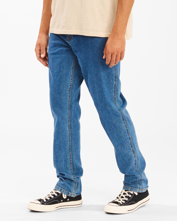 3 Wrangler 73 Hemp - Pantalones Vaqueros Rectos para Hombre Azul Z1PN11BIF1 Billabong