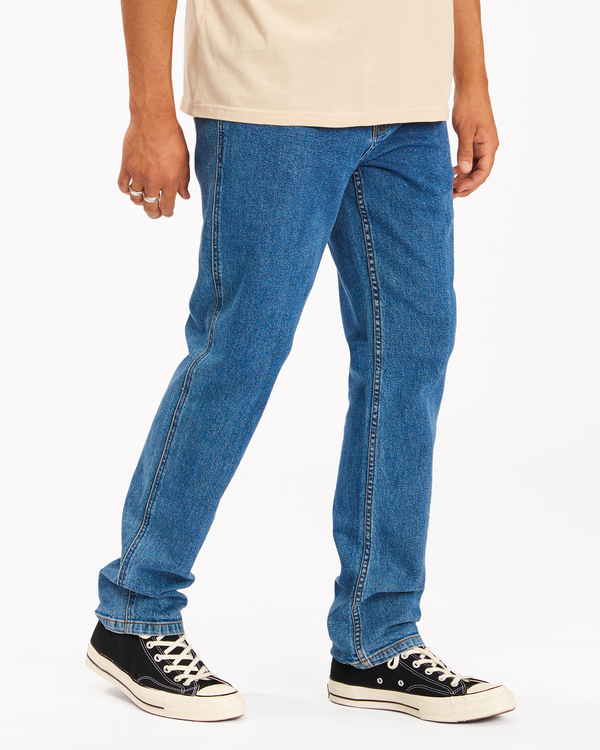 4 Wrangler 73 Hemp - Pantalones Vaqueros Rectos para Hombre Azul Z1PN11BIF1 Billabong