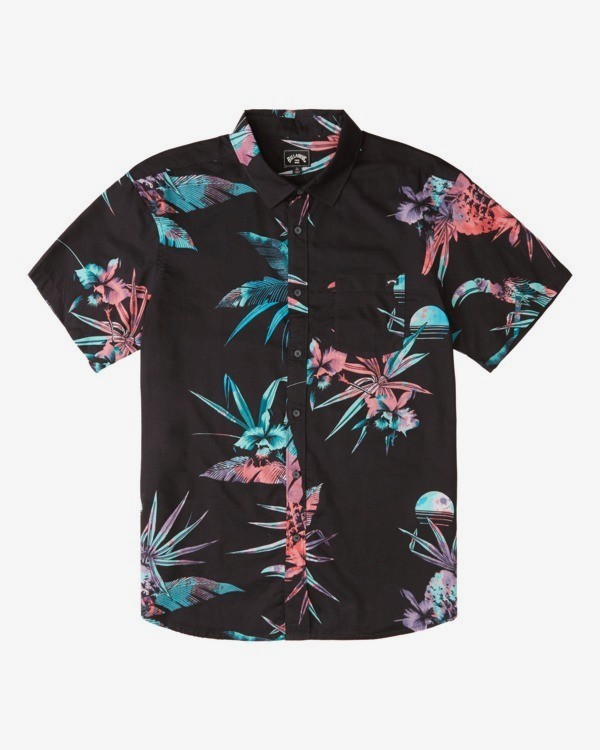 0 Sundays Floral - Short Sleeve Shirt for Men Blue Z1SH22BIF1 Billabong