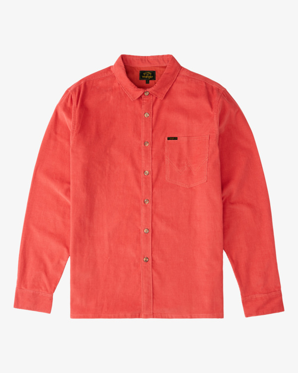 7 Wrangler Bowie - Camiseta de pana para Hombre Rojo Z1SH34BIF1 Billabong