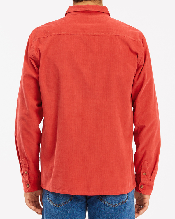 3 Wrangler Bowie - Camiseta de pana para Hombre Rojo Z1SH34BIF1 Billabong