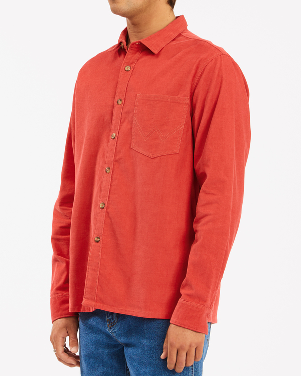 4 Wrangler Bowie - Camiseta de pana para Hombre Rojo Z1SH34BIF1 Billabong