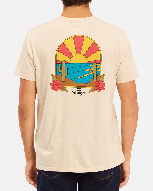 4 Wrangler Saguaro - T-Shirt f&uuml;r M&auml;nner Weiss Z1SS12BIF1 Billabong