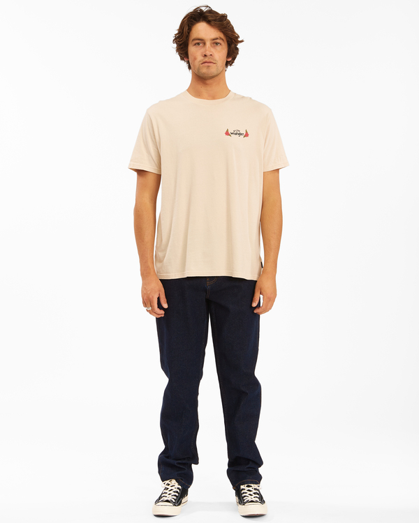 3 Wrangler Saguaro - T-Shirt f&uuml;r M&auml;nner Weiss Z1SS12BIF1 Billabong