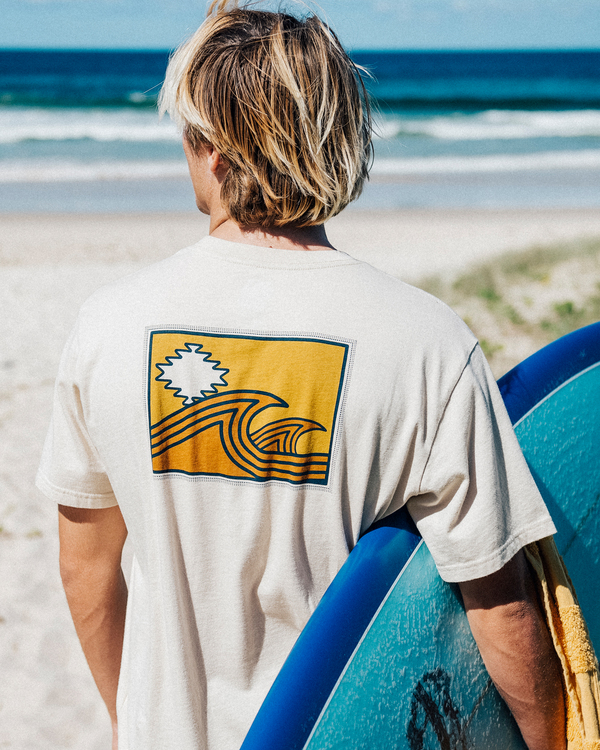 0 Wrangler Sandwave - T-Shirt for Men White Z1SS16BIF1 Billabong