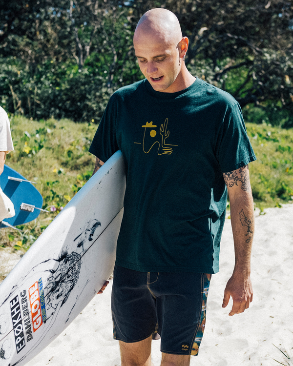 0 Wrangler Sleepwalker - T-Shirt for Men Green Z1SS17BIF1 Billabong