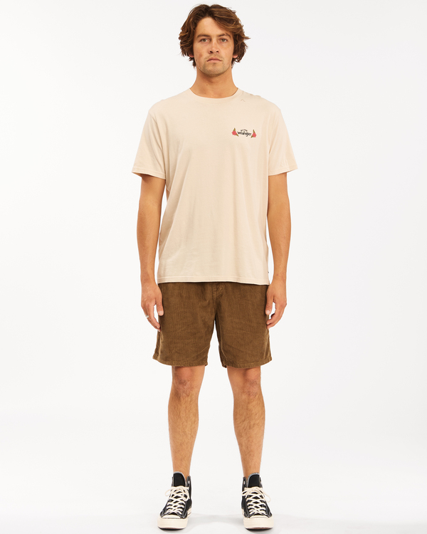 2 Wrangler Bowie Layback - Kordshorts f&uuml;r M&auml;nner Braun Z1WK50BIF1 Billabong