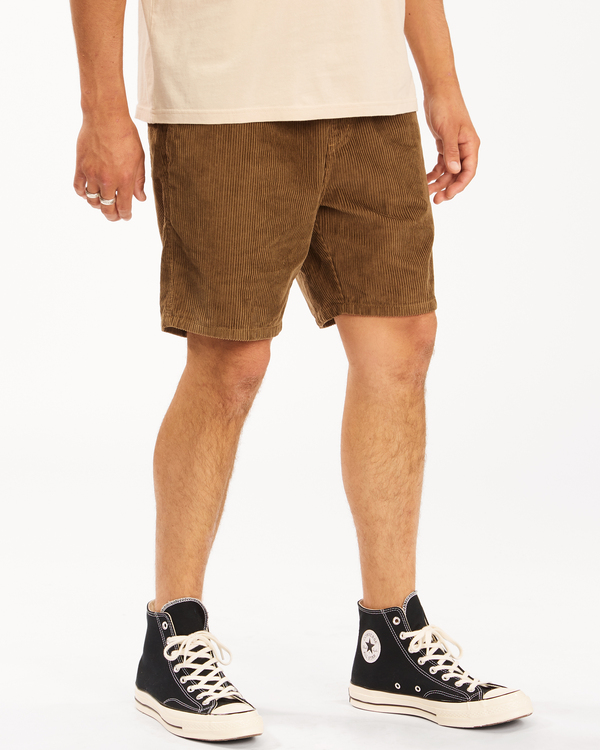 3 Wrangler Bowie Layback - Short de Pana para Hombre Marron Z1WK50BIF1 Billabong