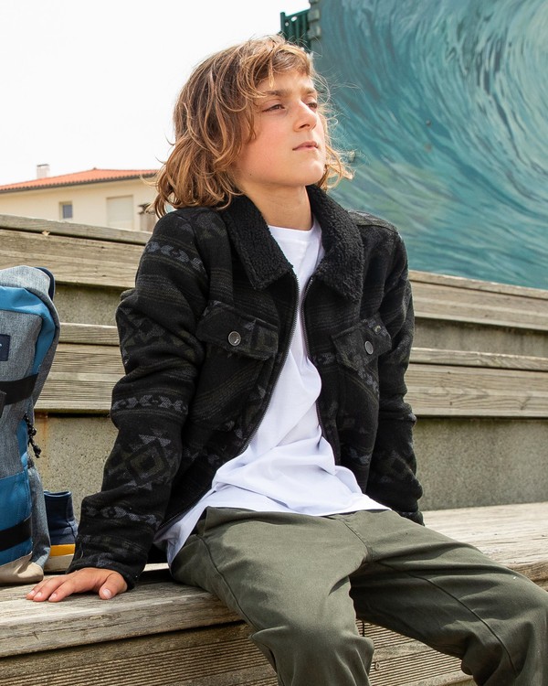 Barlow Sherpa Trucker Jacket for Boys Billabong