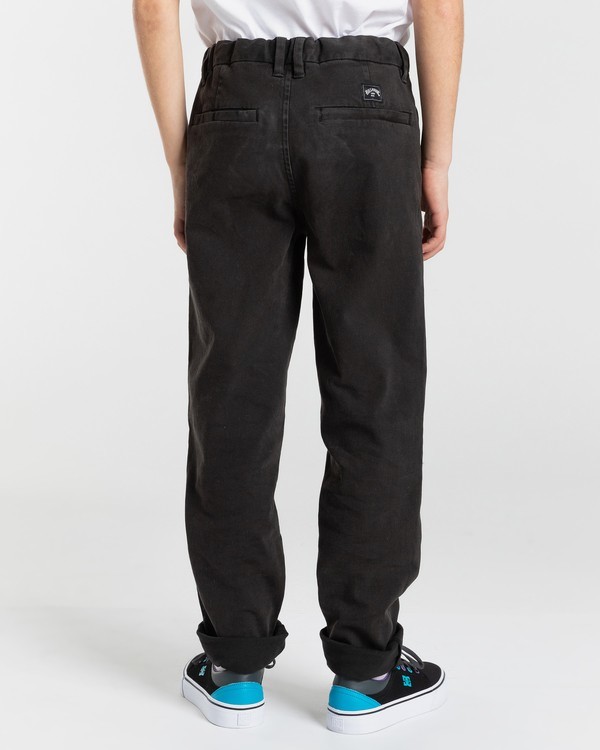 3 73 - Chinos for Boys 8 - 14 Black Z2PT11BIF1 Billabong