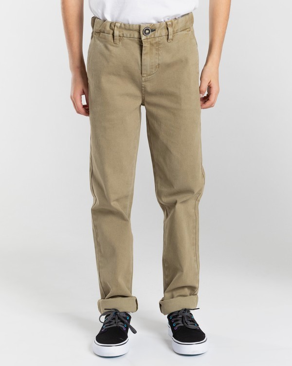 1 73 - Chinos for Boys 8 - 14 Grey Z2PT11BIF1 Billabong