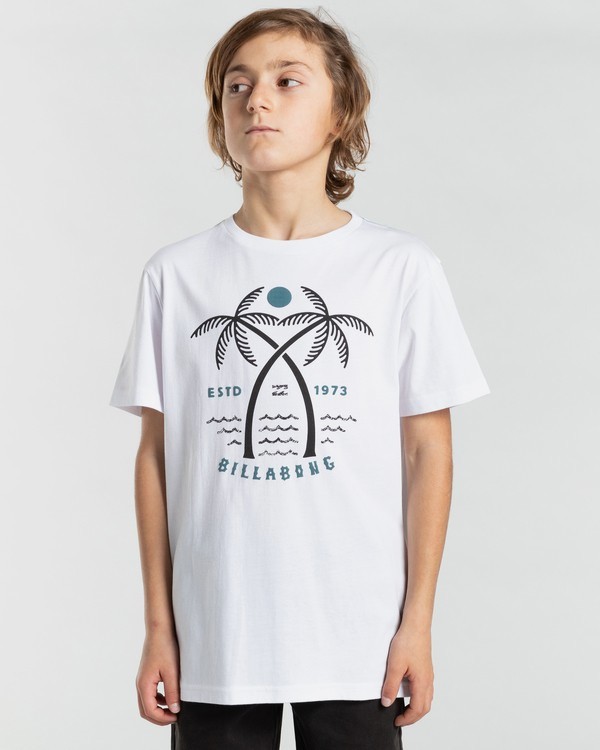 0 Double Head - T- shirt voor Jongens 8 - 14 White Z2SS20BIF1 Billabong