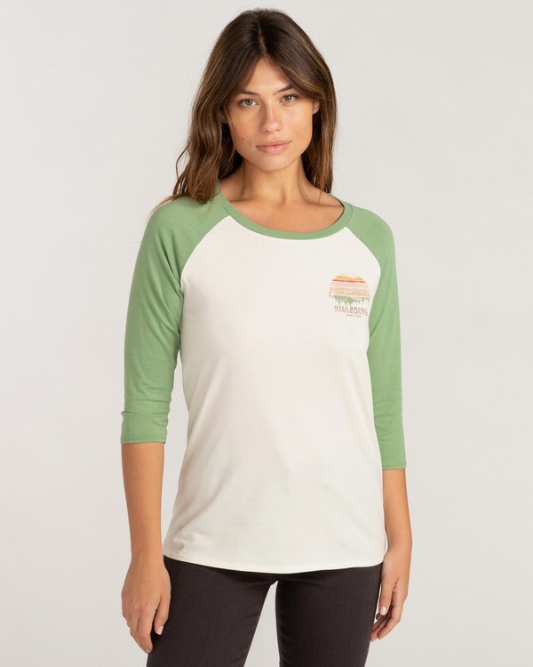 0 Eye Sea Sky - T-shirt manches longues pour Femme Vert Z3LS13BIF1 Billabong