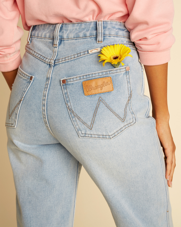 6 Wrangler She's Cheeky - Jean taille haute pour Femme Beige Z3PN04BIF1 Billabong