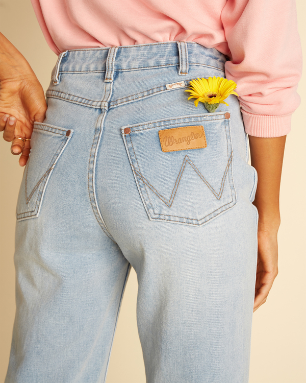 7 Wrangler She's Cheeky - Jean taille haute pour Femme Beige Z3PN04BIF1 Billabong