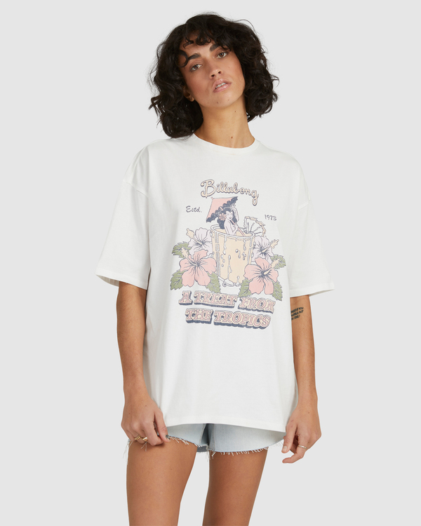 2 Tropical Treat - T-shirt pour Femme Marron Z3SS41BIF1 Billabong