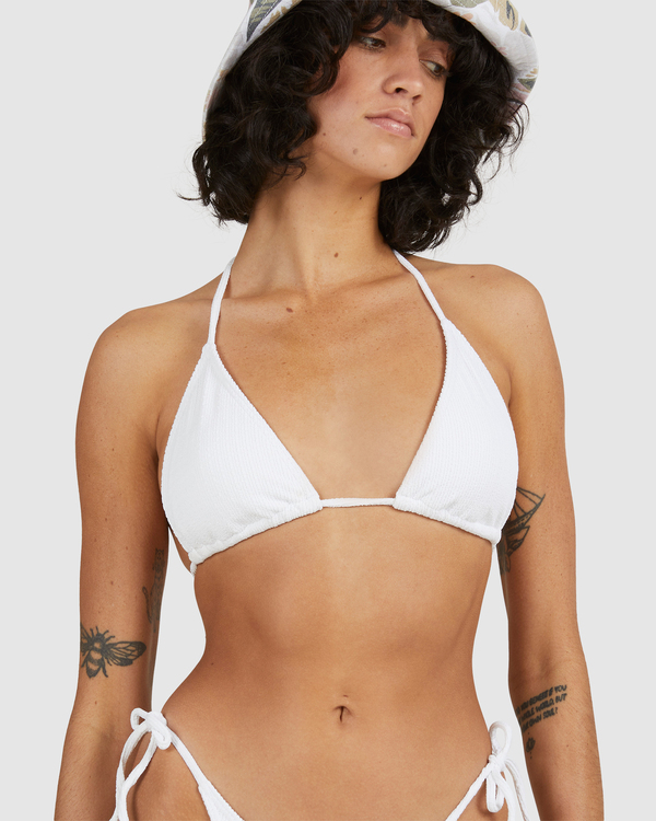 6 Sunrays Elongated Triangle - Top de bikini para Mujer Blanco Z3ST44BIF1 Billabong