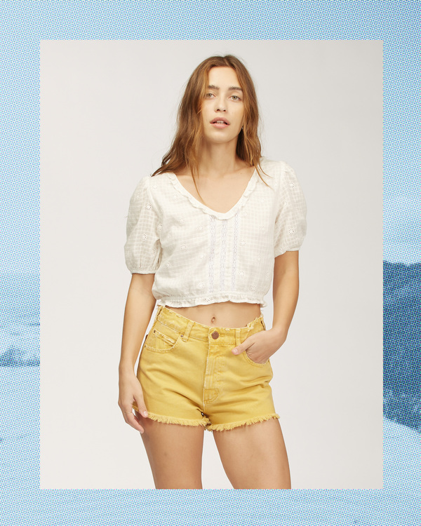 0 Wrangler Simply - Crop top pour Femme Marron Z3TP15BIF1 Billabong