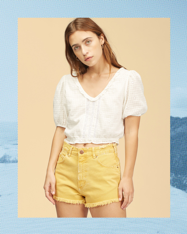 1 Wrangler Simply - Crop top pour Femme Marron Z3TP15BIF1 Billabong