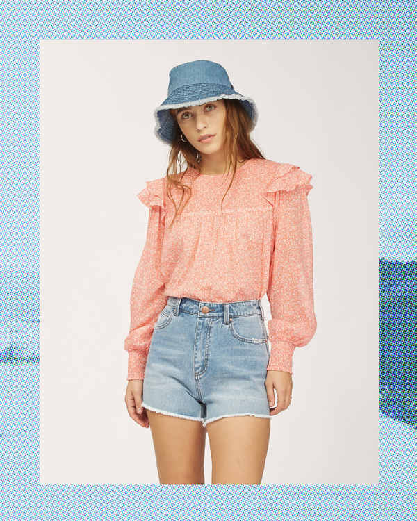 0 Wrangler Carefree - Blouse pour Femme Rose Z3TP17BIF1 Billabong