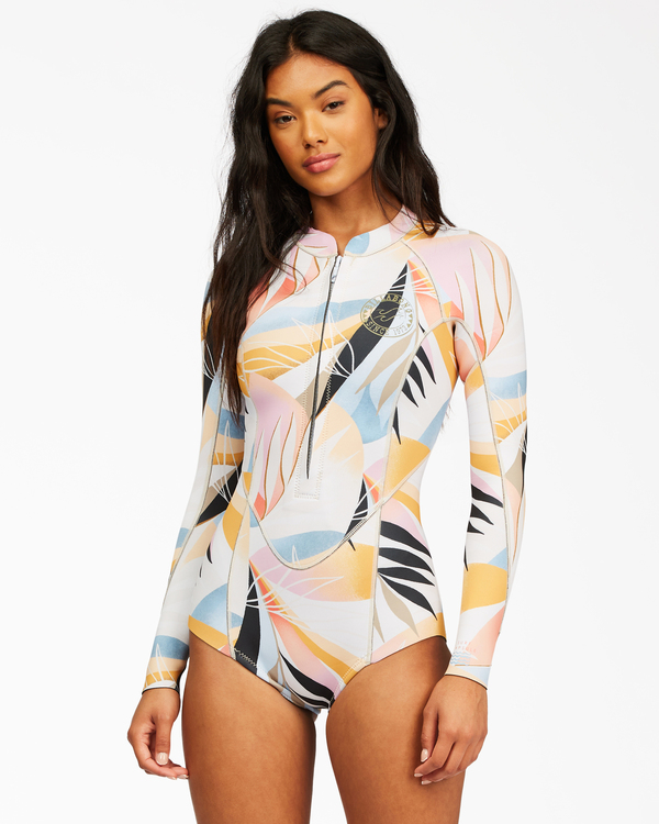 1 2mm Salty Dayz  - Springsuit Front Zip pour Femme Rouge Z42G16BIF1 Billabong