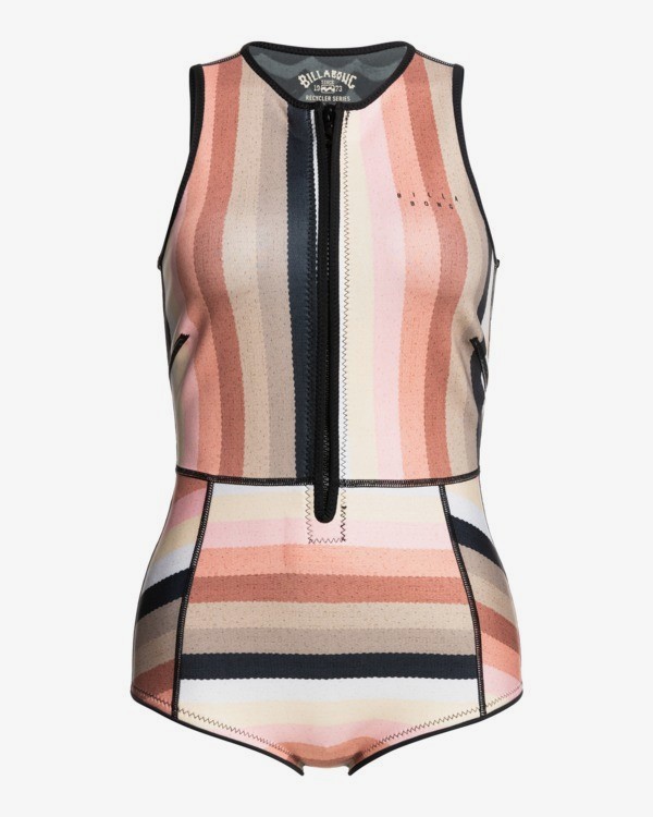 2 1mm Sol Sista - Springsuit con cremallera frontal para Mujer Gris Z42G17BIF1 Billabong