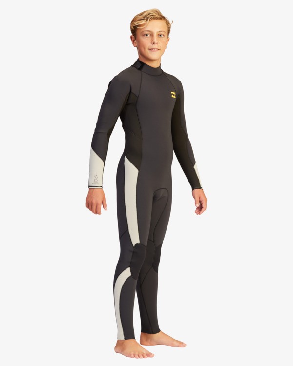 5 403 Absolute  - Traje de Surf con Cremallera en la Espalda para Chicos 8 - 14 Negro Z44B12BIF1 Billabong