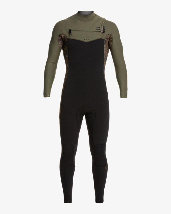 0 4/3mm Revolution 2021 - Combinaison Chest Zip pour Homme Marron Z44M15BIF1 Billabong