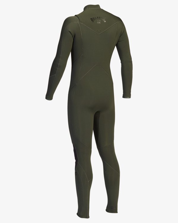 4 4/3mm Absolute 2021 - Neoprenanzug mit Reißverschluss auf der Brust für Männer Braun Z44M18BIF1 Billabong