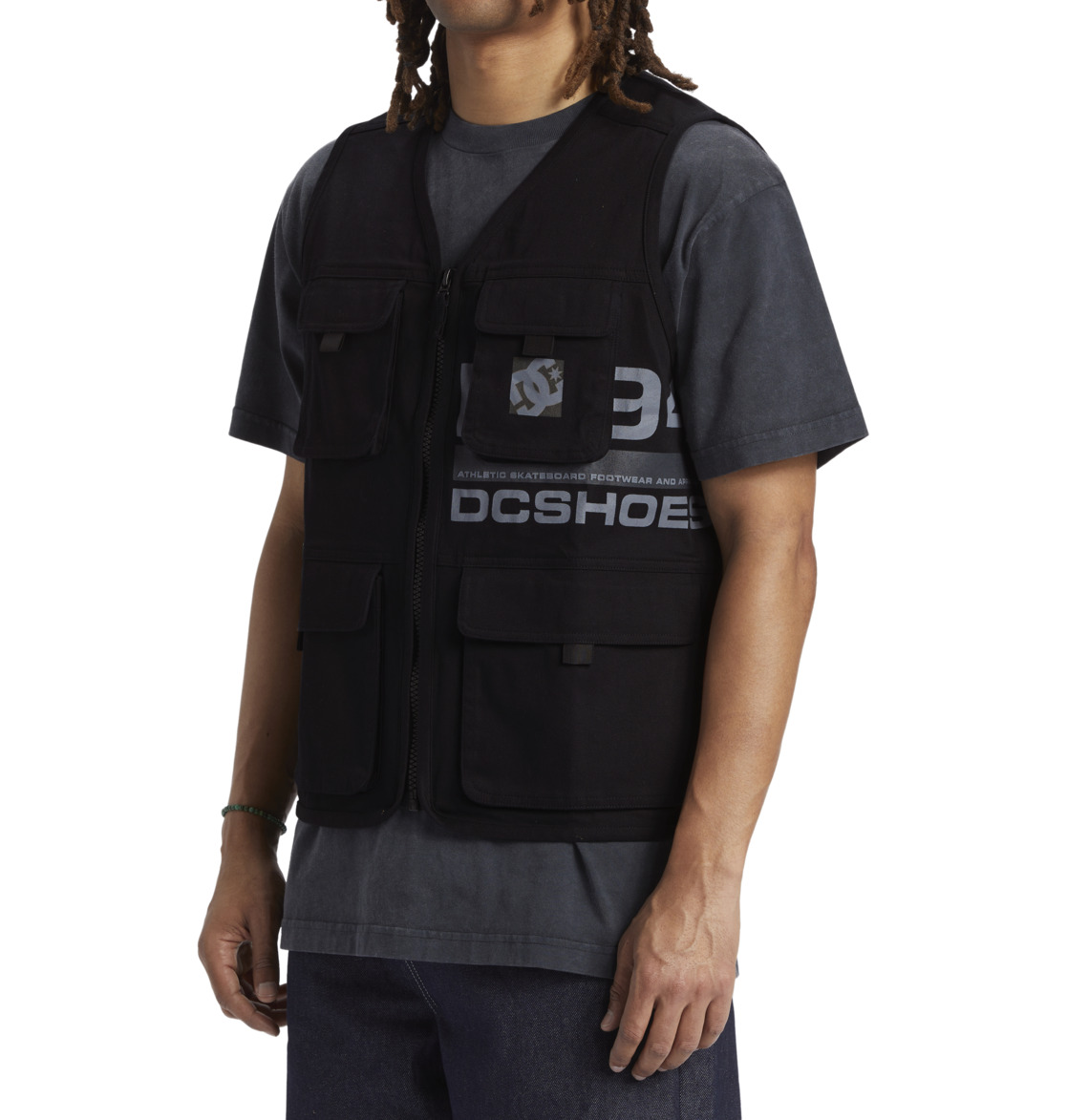 Static 94 - Men's Black Full-Zip Vest | DC Shoes