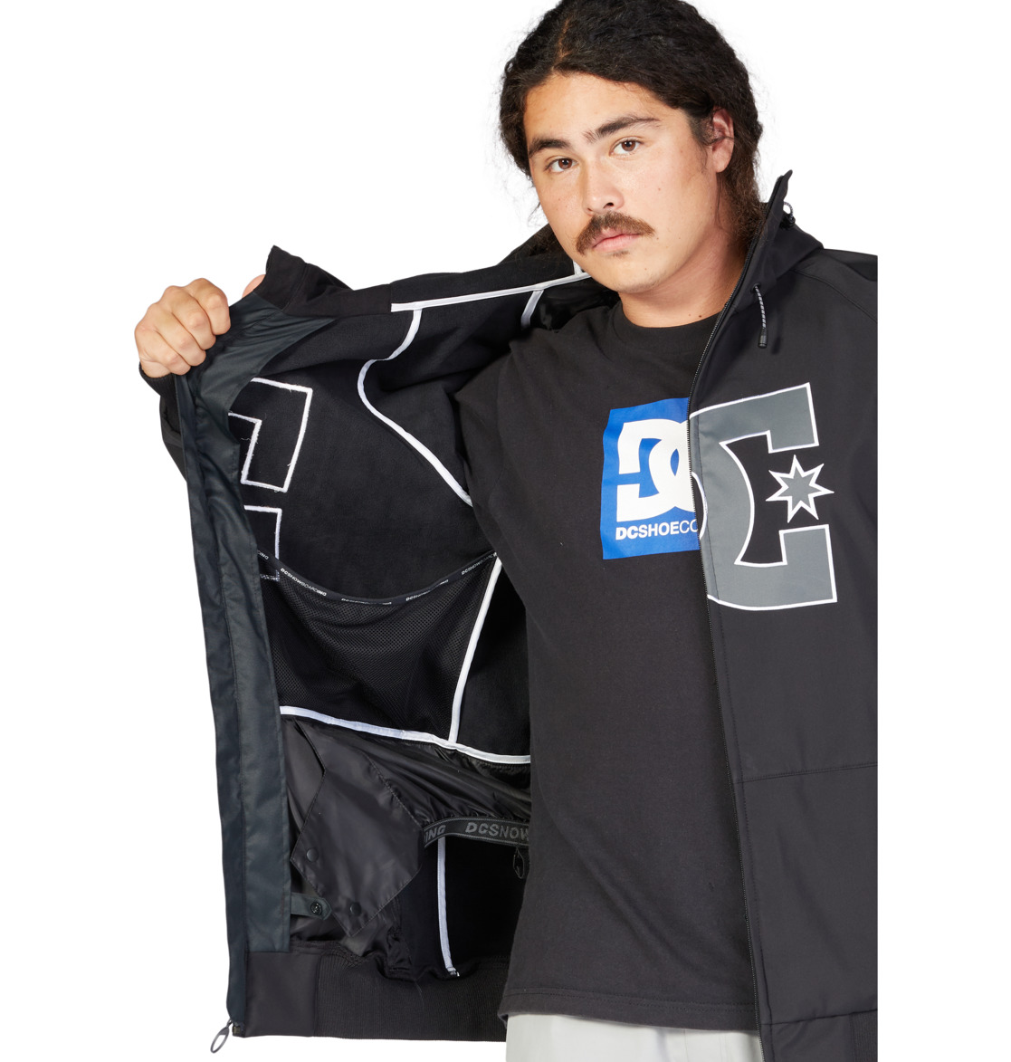 Spectrum - Technical Snow Softshell Jacket for Men - Men's Black