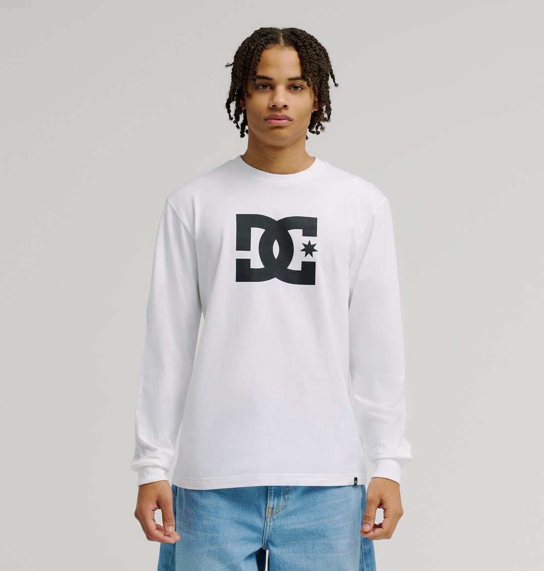 DC Star Hls - Men's White Long Sleeve T-Shirt | DC Shoes