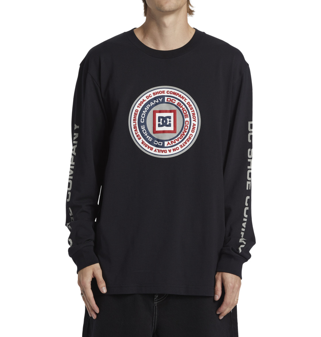 Throwback - Men's Black Long Sleeves T-shirt | DC Shoes