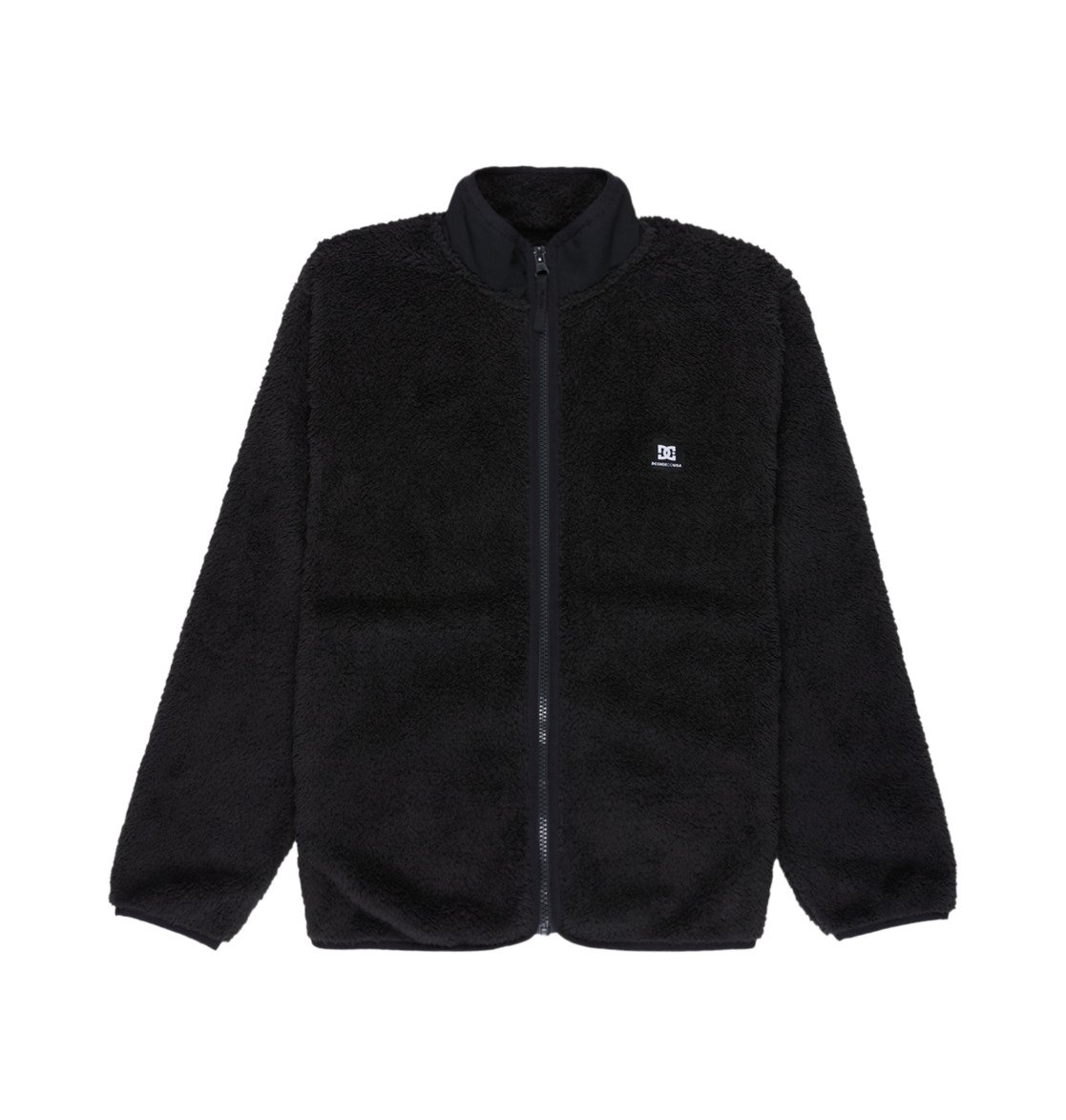 Lynx Polar - Boys 8-16's Black Sherpa Zip Fleece | DC Shoes
