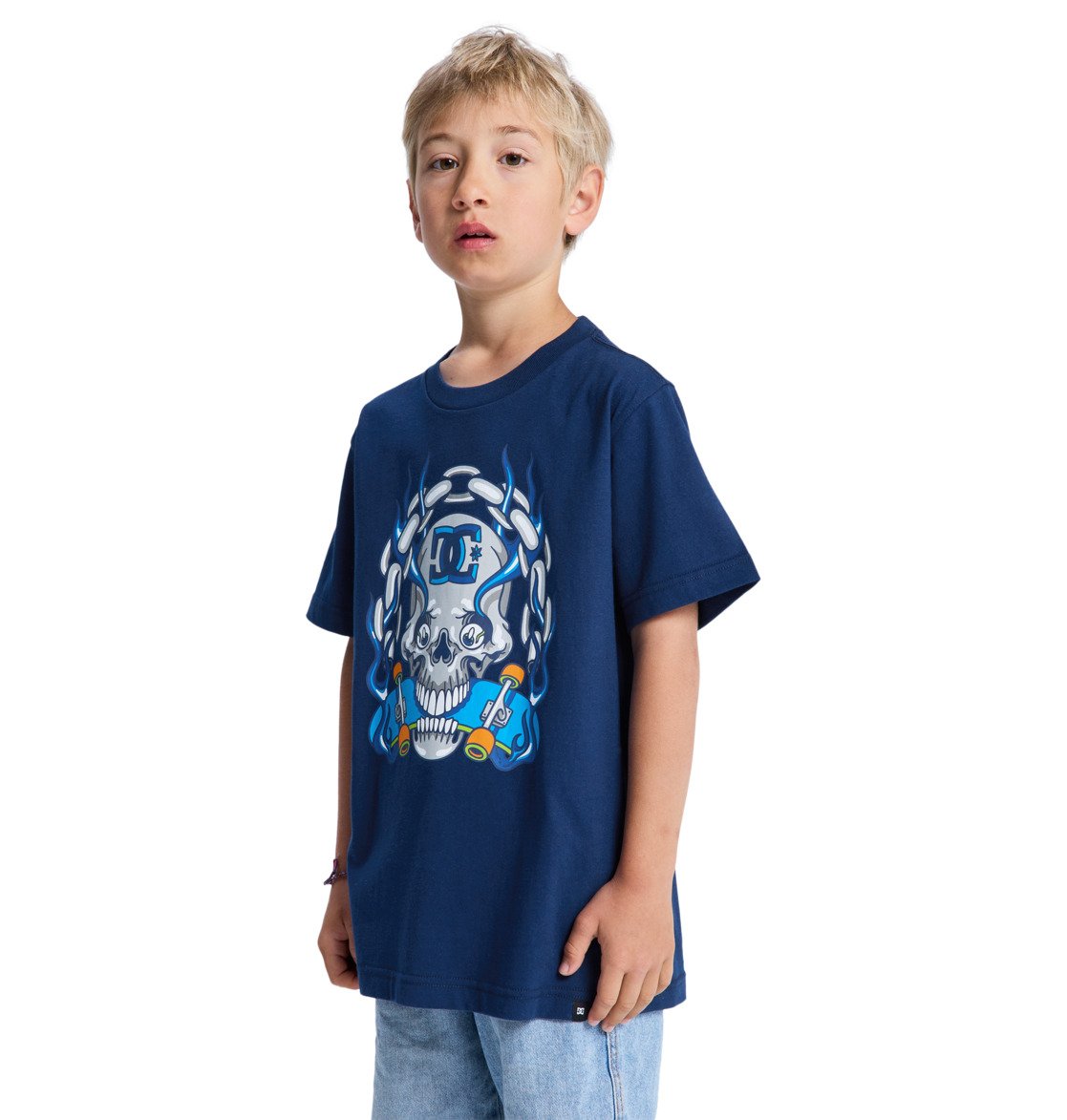 Burning Skull - Short Sleeve T-Shirt for Boys 8-16 - Boys 8-16's