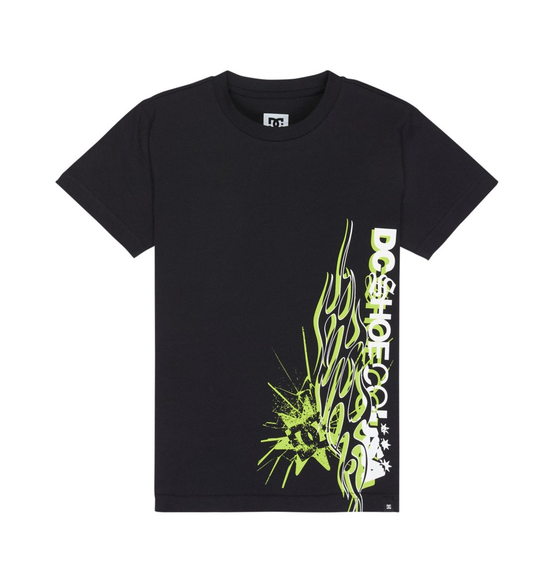 DC Side Flame - Boys 8-16's Black Short Sleeve T-Shirt | DC Shoes