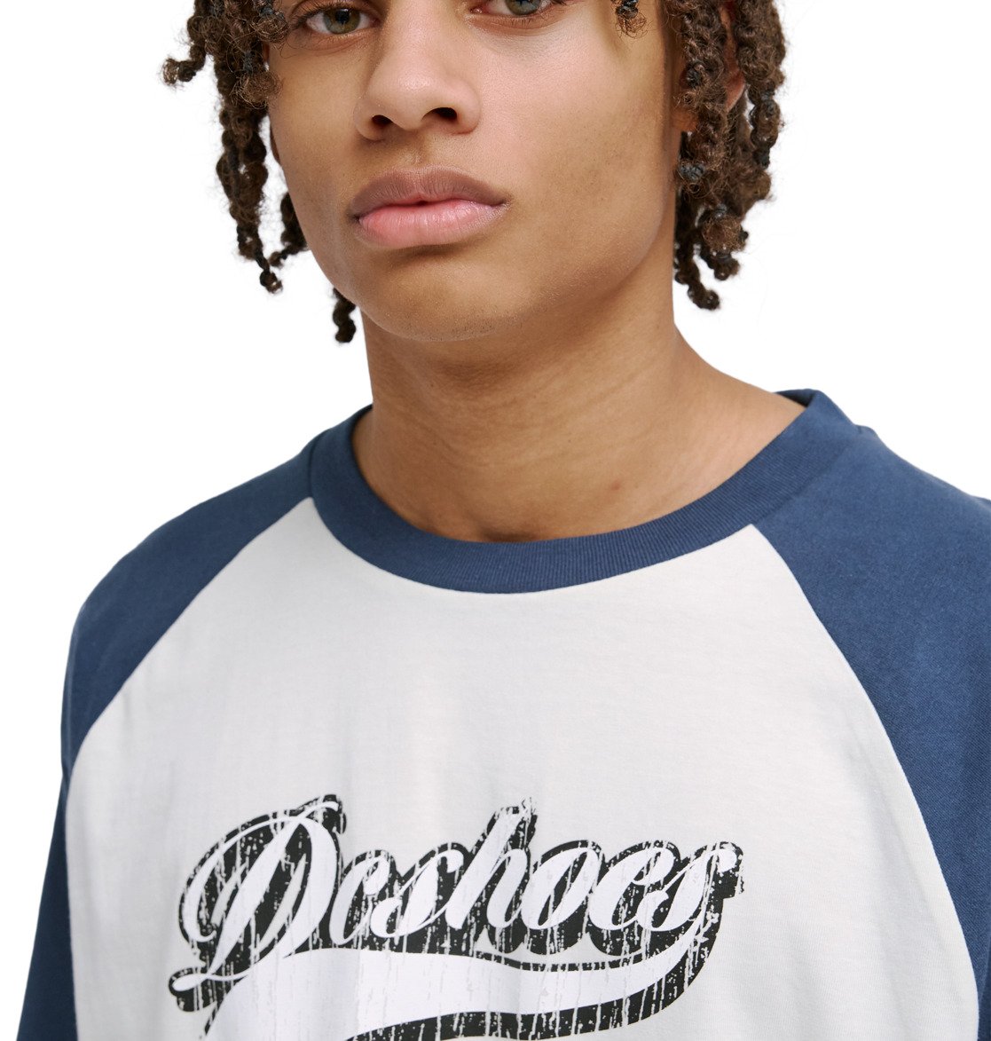 Rugged Raglan - Raglan T-Shirt for Men - Men's White Raglan T